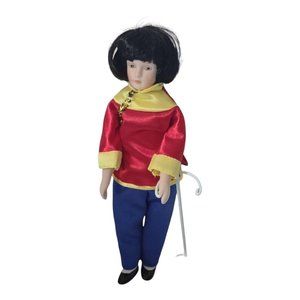 Handmade Mai - Ling by Russ International Porcelain 8" Chinese Doll